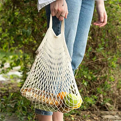 5 sac en filet tissé en polyester ajouré&nbsp;ABAG-CO0001-03
