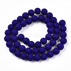 Chapelets de perles en verre opaques&nbsp;X-GLAA-T032-P8mm-MD03