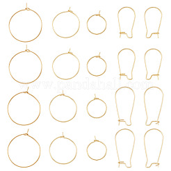 80 pieza de 5 estilos de aro para pendientes de acero inoxidable quirúrgico 316.&nbsp;STAS-TA0005-45