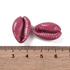 Peinture à cuire perles de coquillage cauris&nbsp;SSHEL-M023-01J
