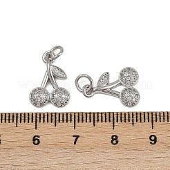 Pendentifs avec zircon cubiques à micro-pavés en laiton&nbsp;KK-Z120-08P-04
