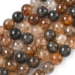 Stränge natürlicher Herkimer-Diamantperlen&nbsp;G-Z115-C01-12mm
