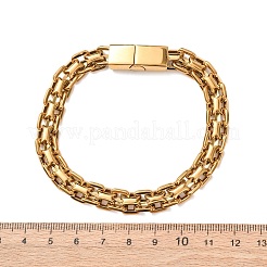 Bracelets à maillons en acier inoxydable 304&nbsp;BJEW-F529-14G