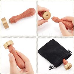 1 tête de tampon en laiton&nbsp;DIY-OC0008-30B