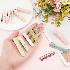 16 Stück 12 Stile Mode Acryl Alligator Haarspange&nbsp;PHAR-CA0001-003