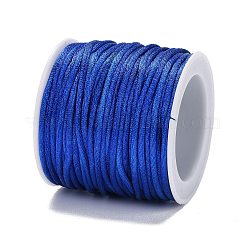 Cordons fil de nylon tressé rond de fabrication de noeuds chinois de macrame rattail&nbsp;NWIR-MSMC001-02