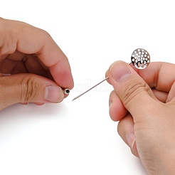 Platin-Brosche DIY Zubehör Rücken Pin&nbsp;X-KK307-NF