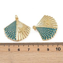 Pendentifs d'émail en laiton &nbsp;KK-L241-25G