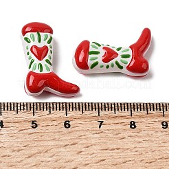 Pintura para hornear botas cuentas de esmalte de vidrio&nbsp;LAMP-C020-02K