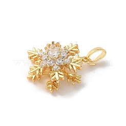 Pendentifs en laiton zircon cubique transparent&nbsp;ZIRC-D276-01G-D