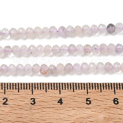 Facettierten natürlichen Amethyst Perlen Stränge&nbsp;G-RM241221-N6
