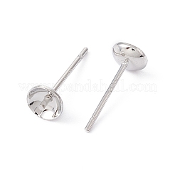 Accessoires de clous d'oreilles en laiton plaqué rack&nbsp;KK-G433-05B-P