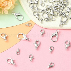 50 Stück 5 Stile Karabinerverschlüsse aus Zinklegierung&nbsp;FIND-YW0003-96P