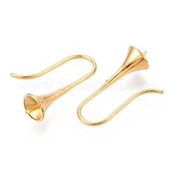 Crochets de boucles d'oreilles en acier inoxydable 304 avec placage ionique (IP)&nbsp;X-STAS-N108-30G