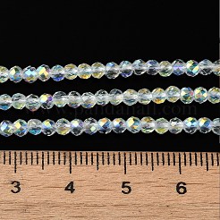 Chapelets de perles en verre électrolytique &nbsp;EGLA-P055-01B-AB01