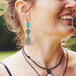 6 Paar Quastenohrring-Set im 6-Stil im Bohemian-Vintage-Stil&nbsp;EJEW-AN0003-71