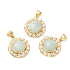 Colgante de piedras preciosas naturales con revestimiento de iones (IP)&nbsp;G-E599-03G
