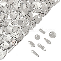 200 pièce 7 styles breloques en acier inoxydable 304&nbsp;STAS-FS0001-89