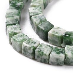 Natürliche grüne Fleck Jaspis Perlen Stränge&nbsp;G-F631-K18