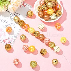 50 kit de accesorios de cuentas acrílicas y rhinestone de resina de 12 estilos&nbsp;DIY-CJ0003-31