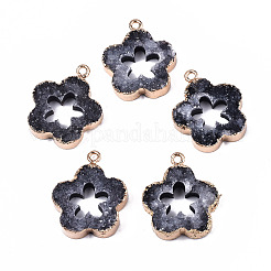 Natur druzy Achatanhänger&nbsp;G-T131-24