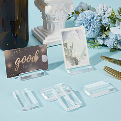 10 soporte rectangular para tarjetas de identificación de acrílico.&nbsp;AJEW-GF0015-02