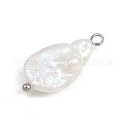 Pendenti di perle Keshi di acqua dolce naturale&nbsp;STAS-D378-06B-P