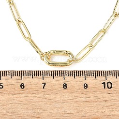 Collares de cadena de latón de 4 mm con cierre de resorte para mujer.&nbsp;NJEW-JN06539