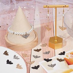 80 pièces 4 couleurs pendentifs en alliage de style tibétain&nbsp;FIND-SC0004-93