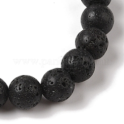 8 mm runde geflochtene Perlenarmbänder aus natürlichem Lavastein&nbsp;X-BJEW-C067-01B-09