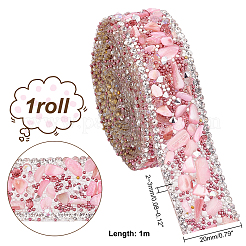 Cinta de rhinestone termoadhesiva de 1 m&nbsp;DIY-PH0008-77