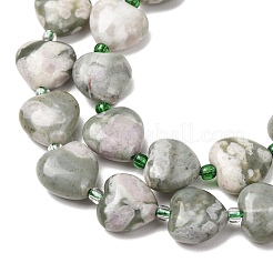 Natürliche Frieden Jade Perlen Stränge&nbsp;G-B022-31C-01