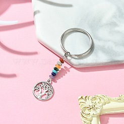 Porte-clés pendentif arbre de vie en alliage&nbsp;KEYC-JKC00591-04