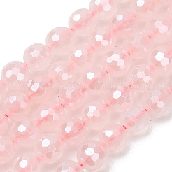 Perles électrolytique rose naturel de quartz brins&nbsp;G-B191-A04-6mm
