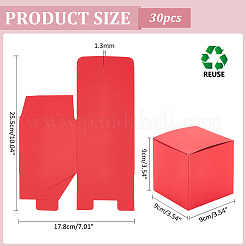 Scatole regalo per gioielli in cartone di carta kraft da 10 pz&nbsp;CON-WH0001-25C