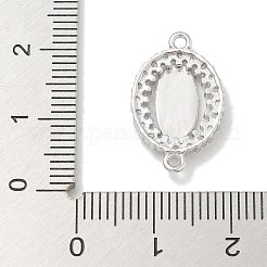 Placcatura in ottone con zirconi cubici trasparenti religione ovale vergine maria connettore ciondoli&nbsp;X-KK-L224-097P