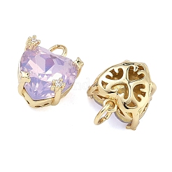 Colgante micropavé cubic zirconia de latón&nbsp;KK-C251-13G-01