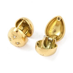 Boucles d'oreilles créoles en forme de larme en acier inoxydable 304 avec strass pavés pour femmes&nbsp;EJEW-G390-03G-02