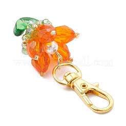 Pendentifs décoratifs en verre à fleurs&nbsp;HJEW-MZ00248-02
