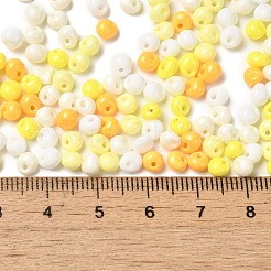 6/0 perles de rocaille en verre avec peinture à cuisson opaque&nbsp;X1-SEED-M012-02A-28