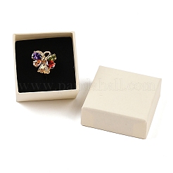 Cajas de cartón para guardar joyas de papel con esponja.&nbsp;CON-P023-01A-02