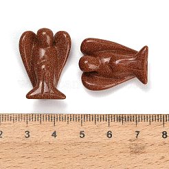 Figurines d'anges sculptées en pierre de soleil synthétique&nbsp;GG-CBA8396-A15