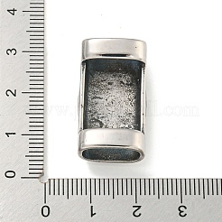 Schiebeperlen aus 304 Edelstahl im tibetischen Stil&nbsp;STAS-L274-005AS-01
