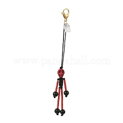 Decorazioni pendenti con semi di vetro scheletrico a tema Halloween&nbsp;HJEW-MZ00284-02