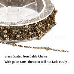 Ensemble de chaînes de câbles en fer revêtu de laiton&nbsp;CH-SC0001-01AB