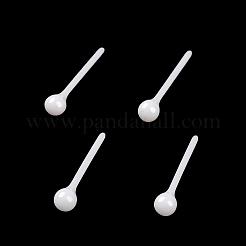 Pendientes de cerámica con circonitas biocerámicas hipoalergénicas.&nbsp;EJEW-Z023-11E