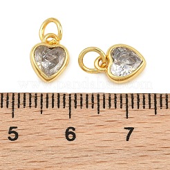 Charms in ottone zirconi a pavé di ottone&nbsp;CU-CBA3D67-09G-04
