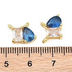 Charms in ottone zirconi a pavé di ottone&nbsp;CU-CBA6A75-03G-07