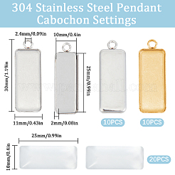 Kits para hacer colgantes rectangulares diy&nbsp;DIY-SC0033-97
