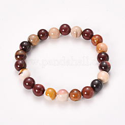Natürliche Mookaite Perlen Stretch-Armbänder&nbsp;BJEW-Q692-52-8mm